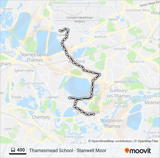 400 bus Line Map