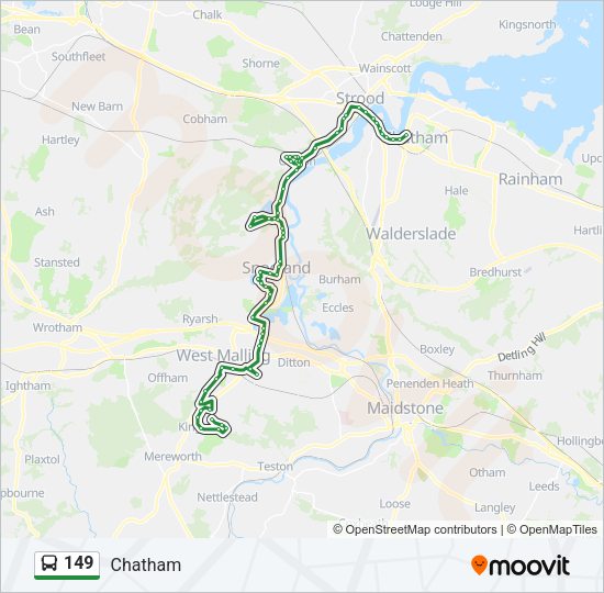 149 Bus Line Map