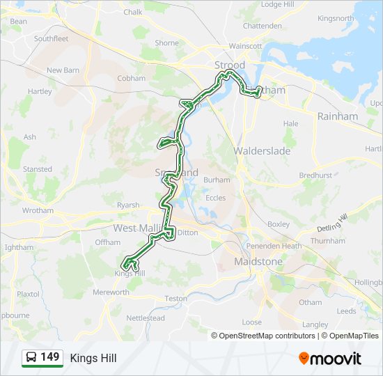 149 Bus Line Map