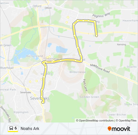 6 Bus Line Map