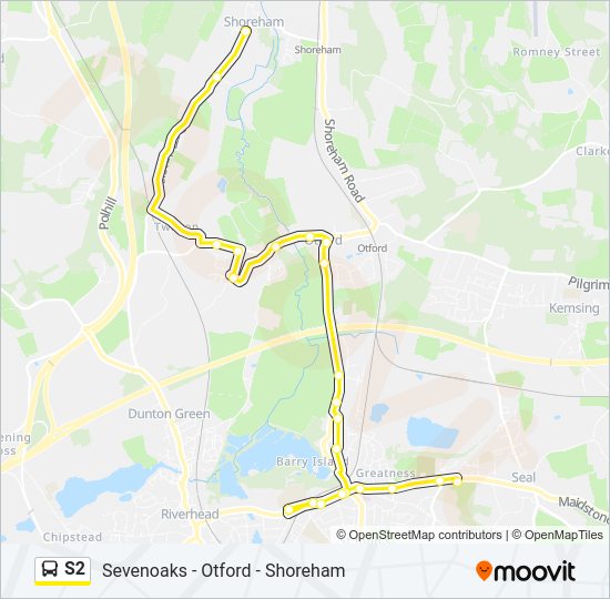 S2 Bus Line Map