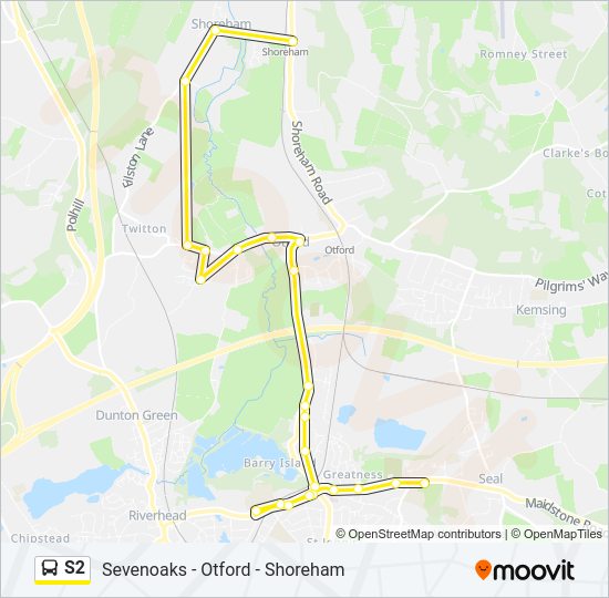 S2 Bus Line Map
