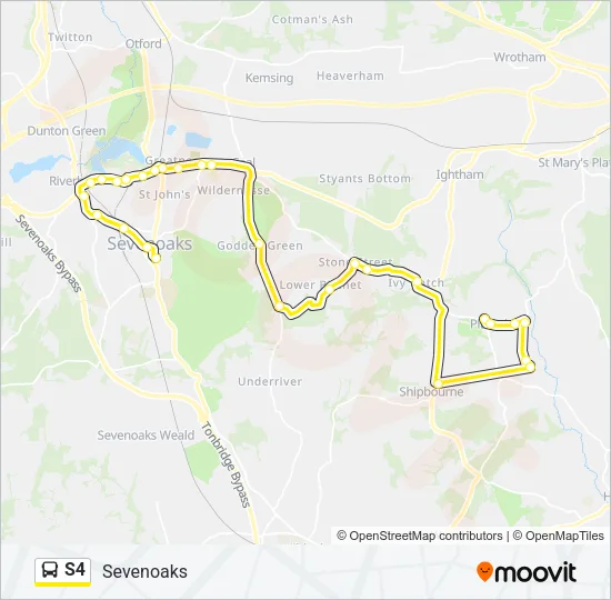 S4 Bus Line Map