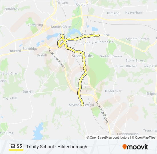 S5 Bus Line Map