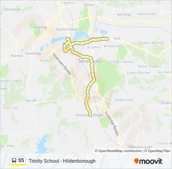 S5 Bus Line Map
