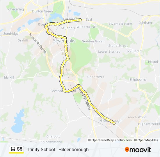 s5 Route Schedules, Stops & Maps Hildenborough (Updated)