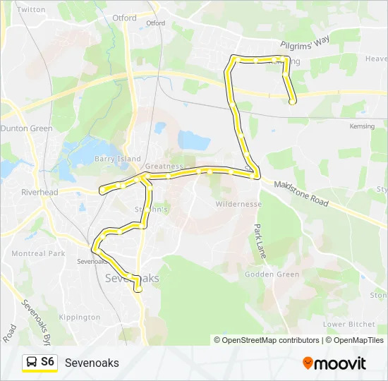 S6 Bus Line Map