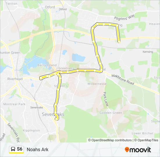 S6 Bus Line Map