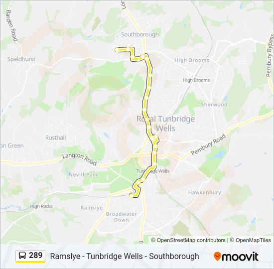 289 Bus Line Map