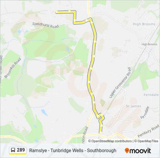 289 Bus Line Map