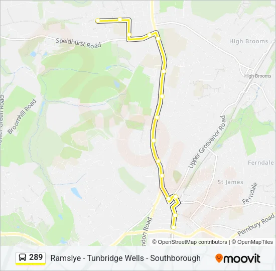 289 Bus Line Map