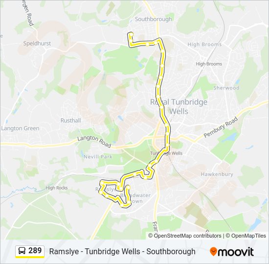 289 bus Line Map