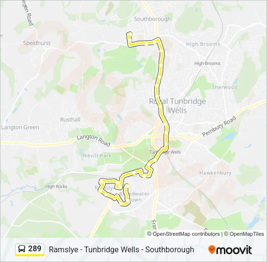 289 Bus Line Map