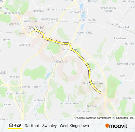 429 Bus Line Map