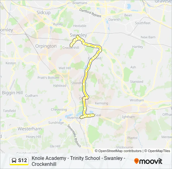 S12 Bus Line Map