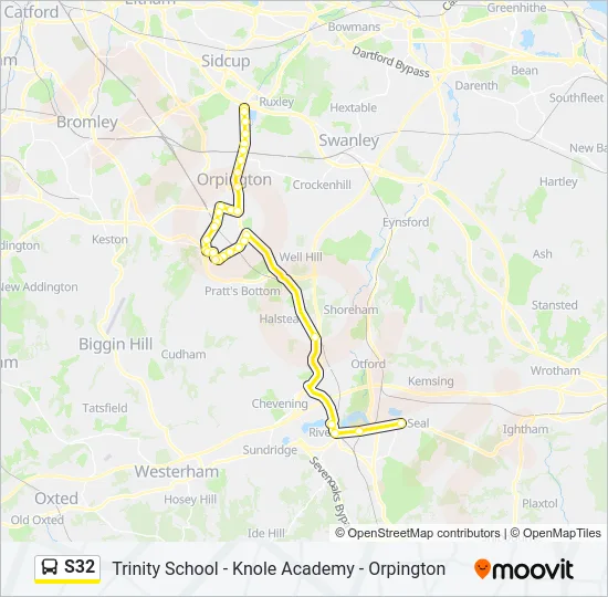 S32 Bus Line Map