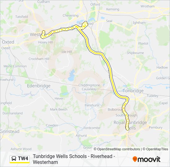 Tw4 Postcode TW4 Route: Schedules, Stops & Maps - Westerham (Updated)