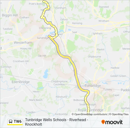 TW6 Bus Line Map