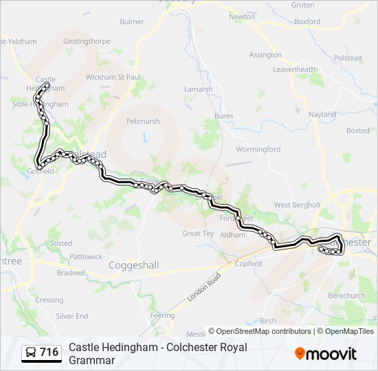 716 Bus Line Map