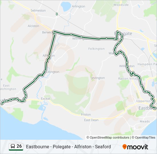26 Bus Line Map