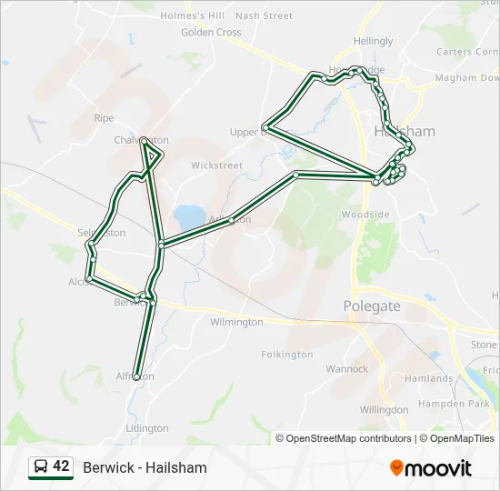 42 Route: Schedules, Stops & Maps - Berwick (Updated)