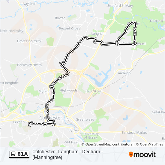 Cct Bus Schedule Route 40 81A Route: Schedules, Stops & Maps - Dedham (Updated)