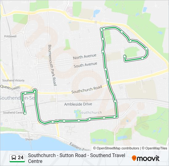 24 Bus Line Map
