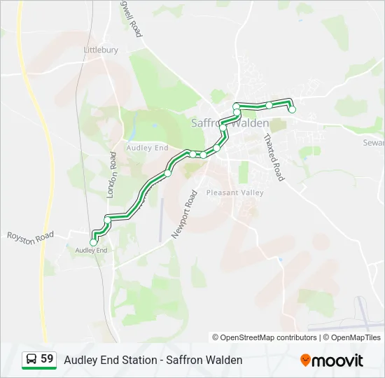 59 Bus Line Map