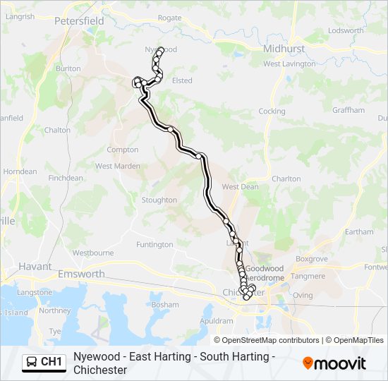 CH1 Bus Line Map