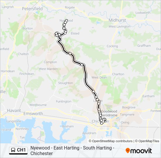 CH1 Bus Line Map