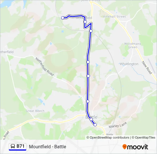 B71 Route: Schedules, Stops & Maps - Battle (Updated)