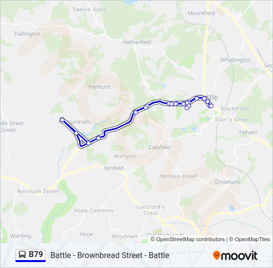 B79 Bus Line Map