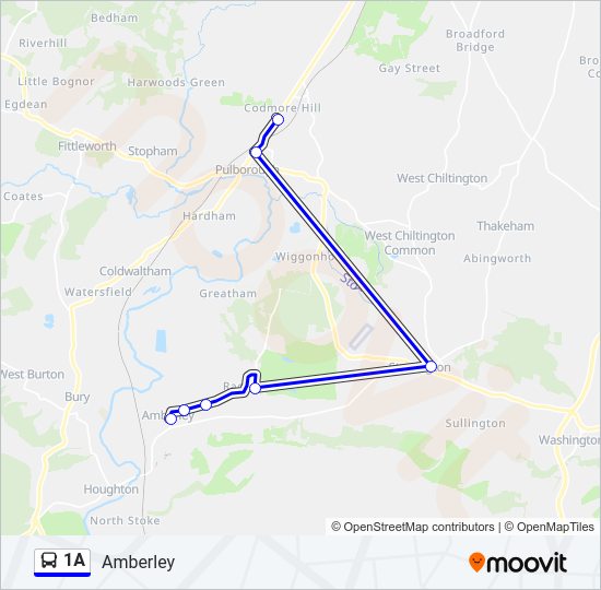 1A Bus Line Map