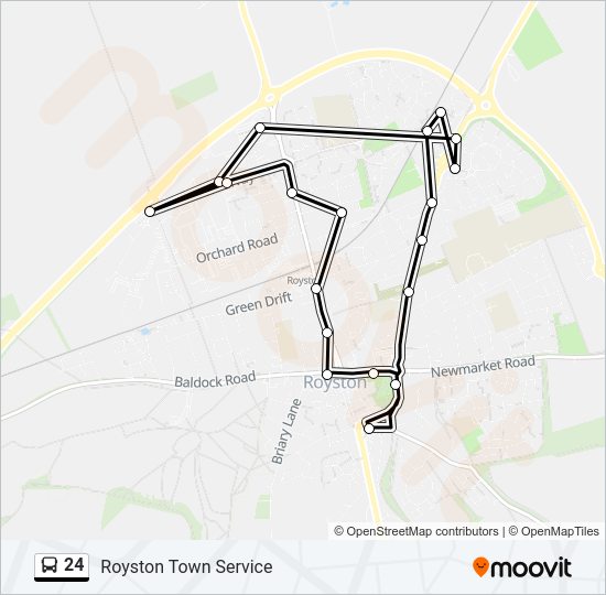 24 Bus Line Map