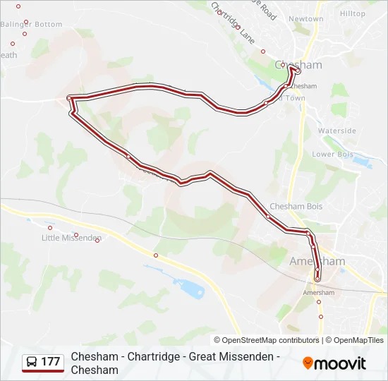 177 Bus Line Map