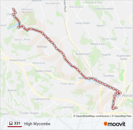 331 Bus Line Map