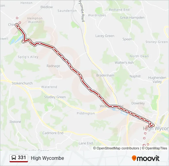 331 Bus Line Map