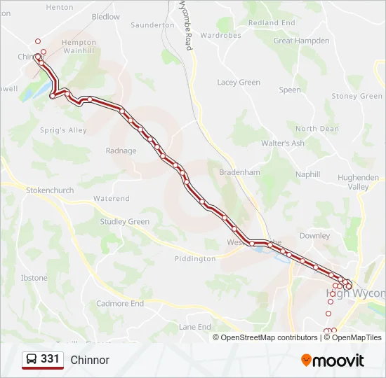 331 Bus Line Map