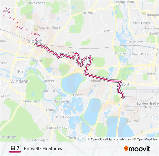 7 Bus Line Map