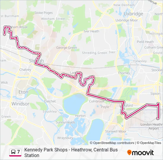 Sl7 Map 7 Route: Schedules, Stops & Maps - Heathrow Airport (Updated)