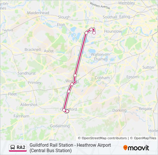 RA2 bus Line Map