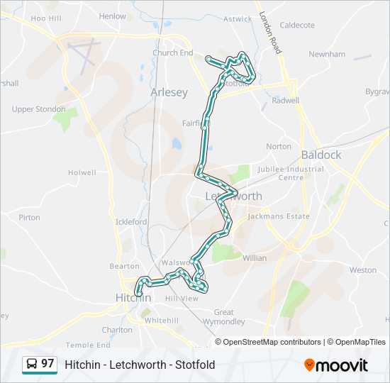 97 Bus Line Map