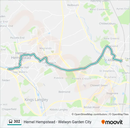 302 Bus Line Map