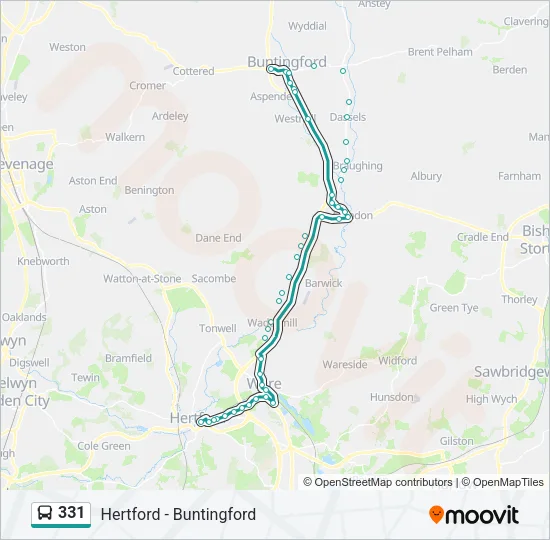 331 Bus Line Map