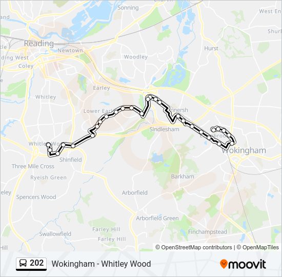 202 Bus Line Map