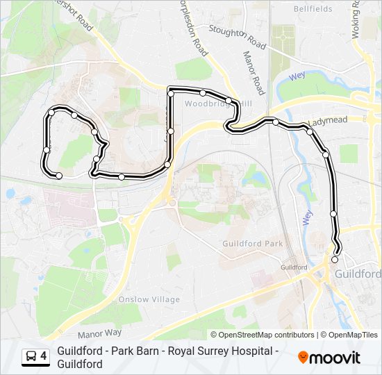 4 Bus Line Map