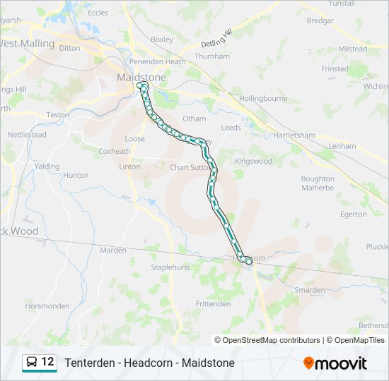 12 bus Line Map