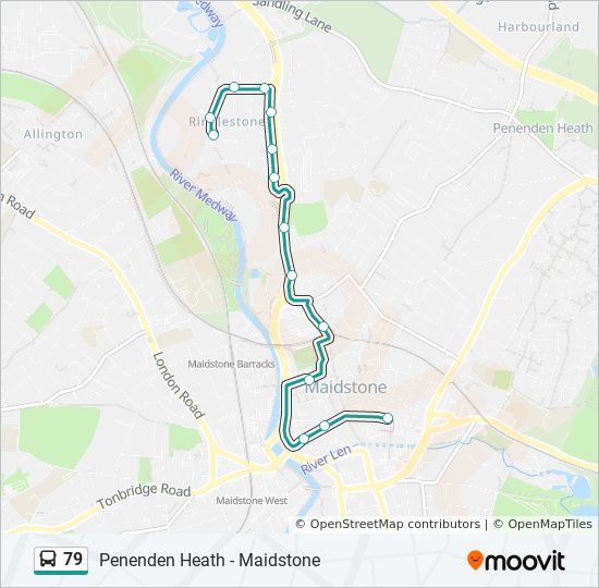 Bus 79 Route Map 79 Route: Schedules, Stops & Maps - Maidstone (Updated)