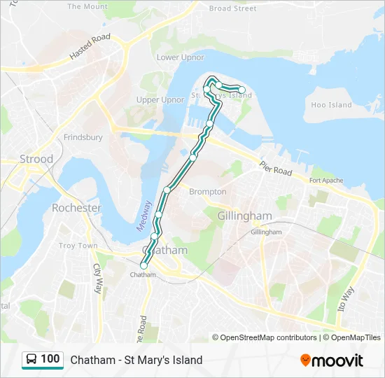 100 Route: Schedules, Stops & Maps - St Marys Island (Updated)