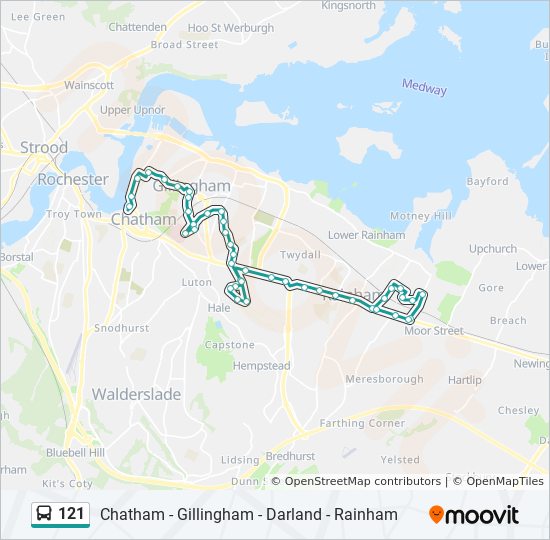 Bus 121 Route Map 121 Route: Schedules, Stops & Maps - Chatham (Updated)